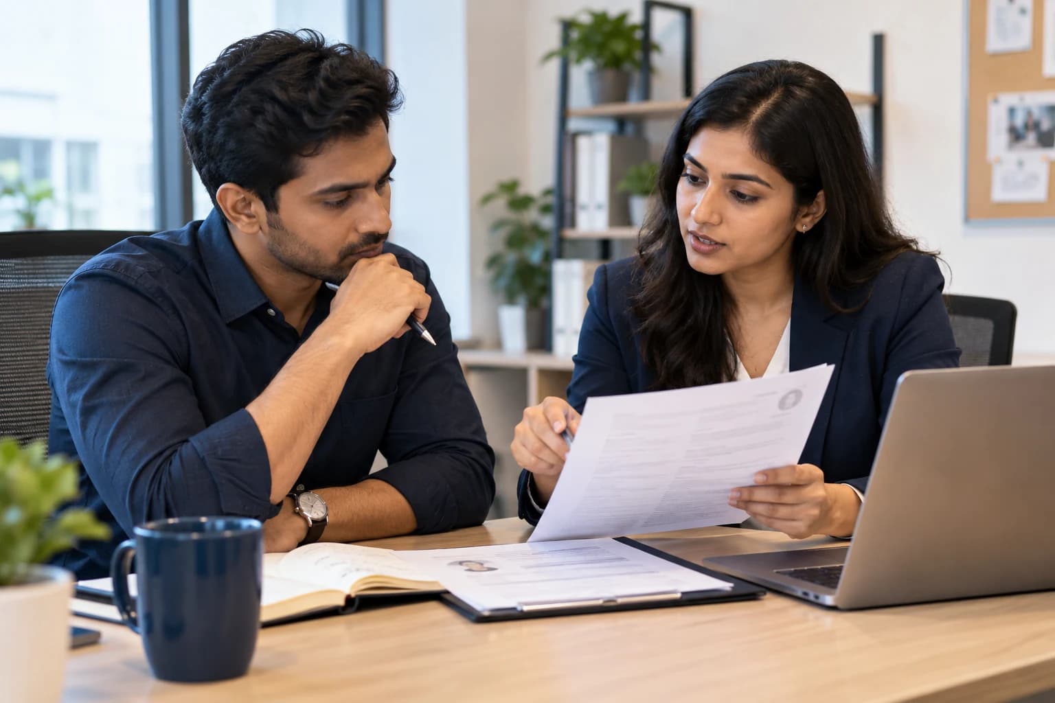 Employer in consultation about recruitment