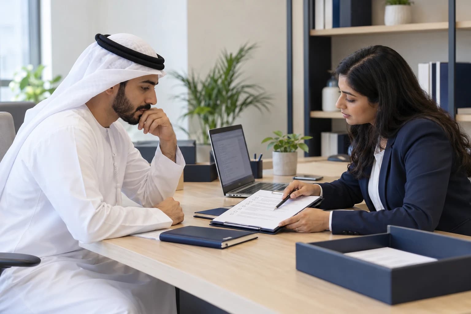 HR consultation with an employer