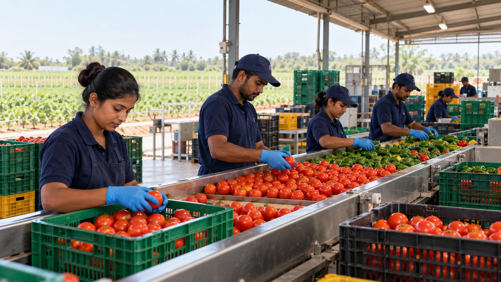 Agriculture & Packaging professionals at work