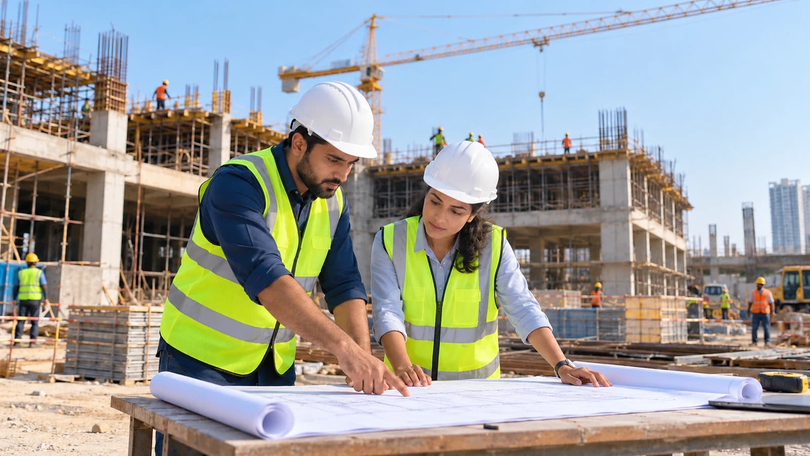 Construction & Engineering professionals at work