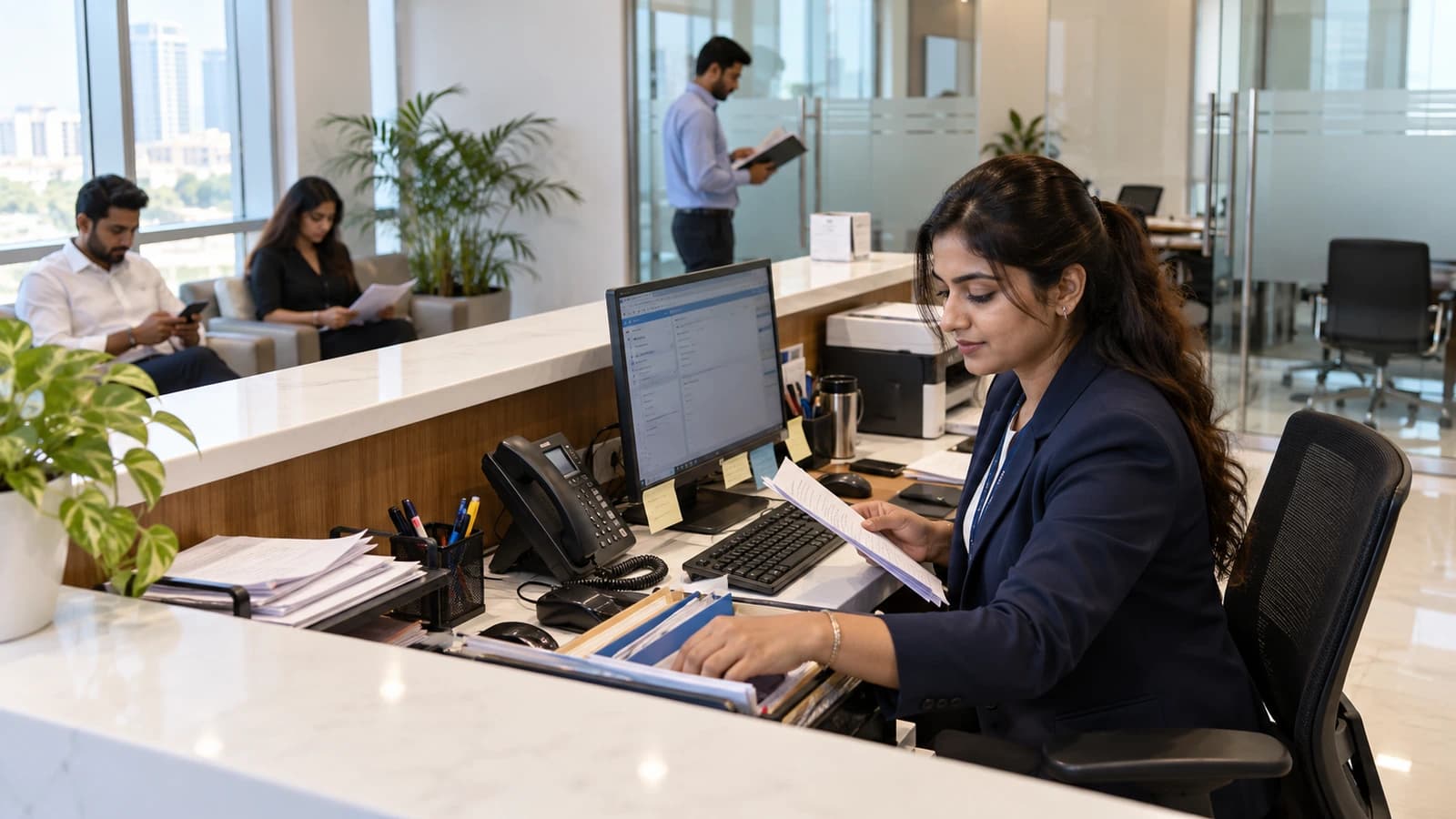 Corporate & Administration professionals at work